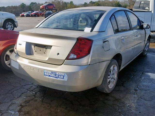 1G8AJ52F63Z144520 - 2003 SATURN ION LEVEL GOLD photo 4