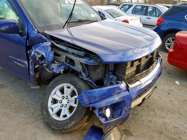1GCGTCE38G1328779 - 2016 CHEVROLET COLORADO L BLUE photo 9