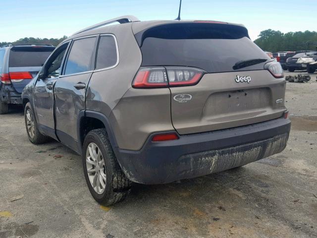 1C4PJLCB1KD206840 - 2019 JEEP CHEROKEE L GRAY photo 3