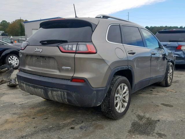 1C4PJLCB1KD206840 - 2019 JEEP CHEROKEE L GRAY photo 4