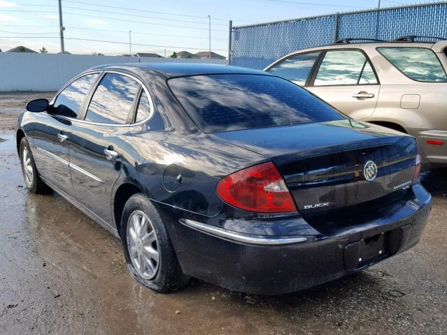 2G4WD562851298681 - 2005 BUICK LACROSSE C BLACK photo 3