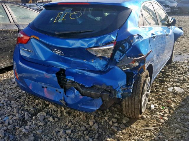 KMHD35LH7HU376699 - 2017 HYUNDAI ELANTRA GT BLUE photo 9