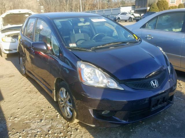 JHMGE88669S074417 - 2009 HONDA FIT SPORT BLUE photo 1