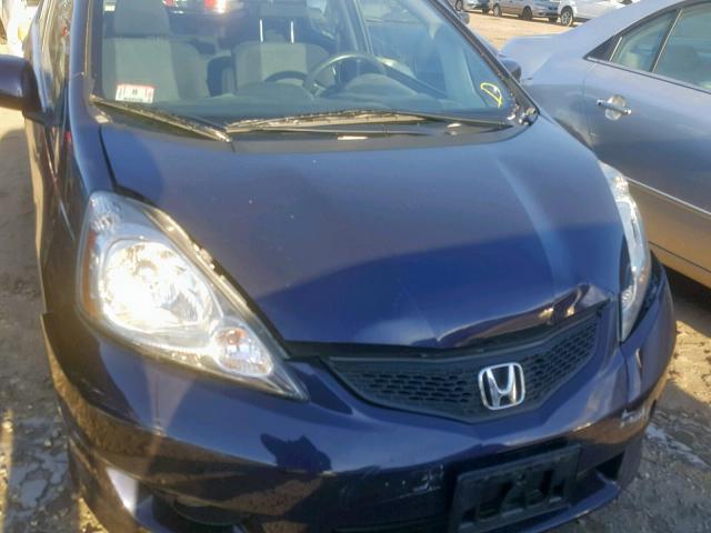 JHMGE88669S074417 - 2009 HONDA FIT SPORT BLUE photo 9