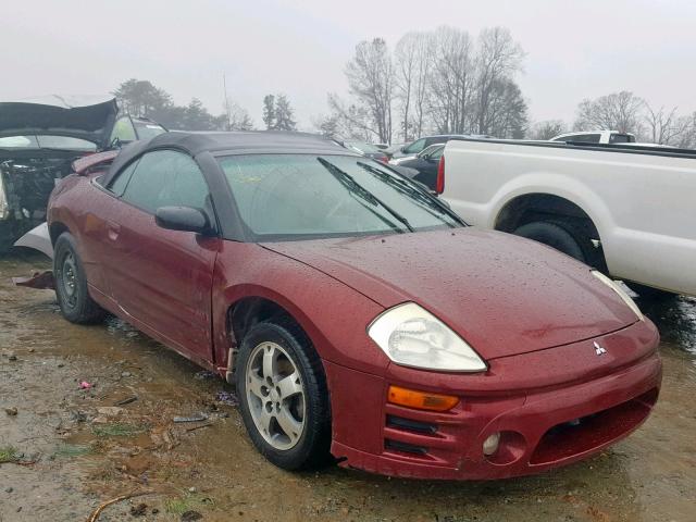 4A3AE45G13E200084 - 2003 MITSUBISHI ECLIPSE SP BURGUNDY photo 1