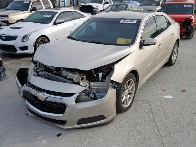1G11C5SL7FF352569 - 2015 CHEVROLET MALIBU 1LT BEIGE photo 2