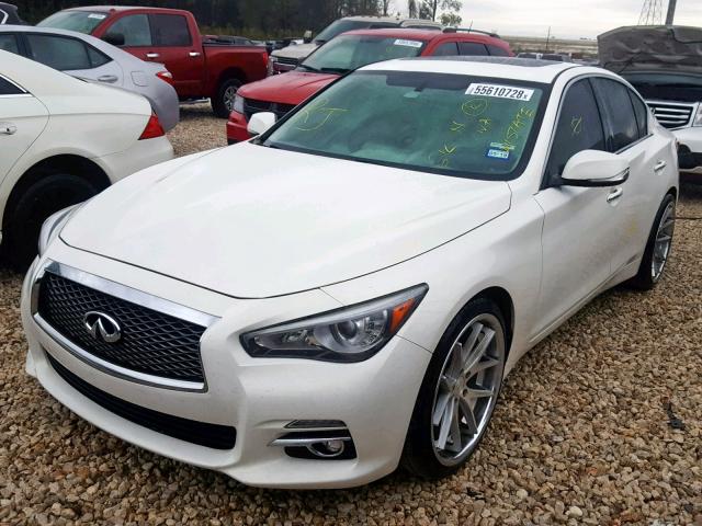 JN1BV7AP9FM341691 - 2015 INFINITI Q50 BASE WHITE photo 2