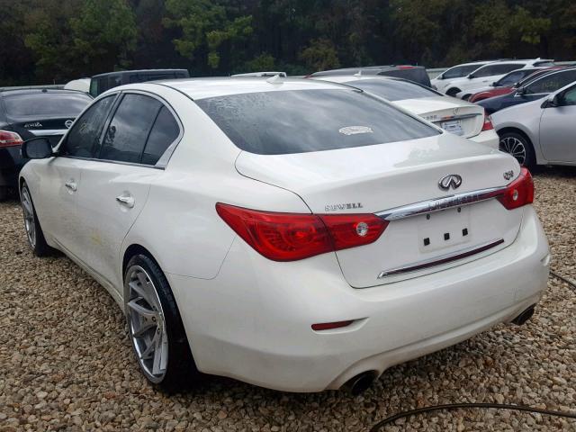 JN1BV7AP9FM341691 - 2015 INFINITI Q50 BASE WHITE photo 3