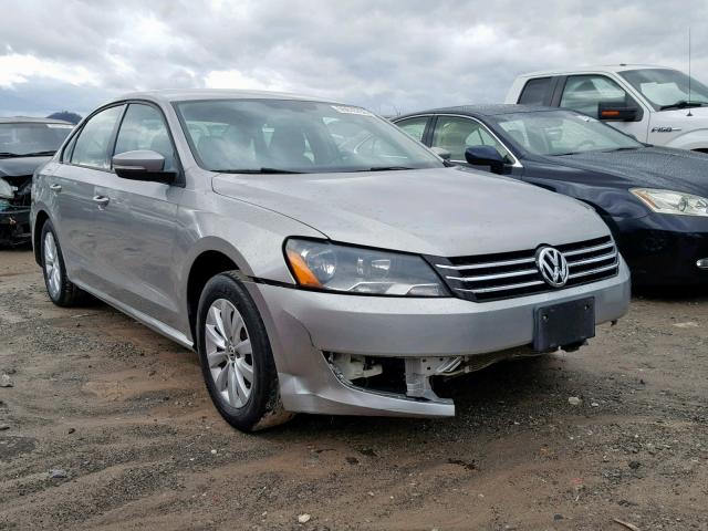 1VWAP7A34CC107280 - 2012 VOLKSWAGEN PASSAT S GRAY photo 1