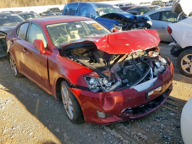 JTHBK262982069033 - 2008 LEXUS IS 250 RED photo 1