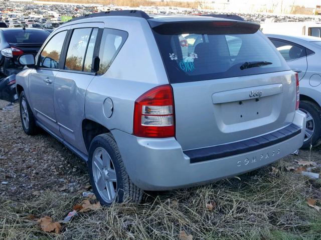 1J4NT4FB2AD591675 - 2010 JEEP COMPASS SP SILVER photo 3