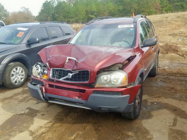 YV4CY592861298630 - 2006 VOLVO XC90 MAROON photo 2