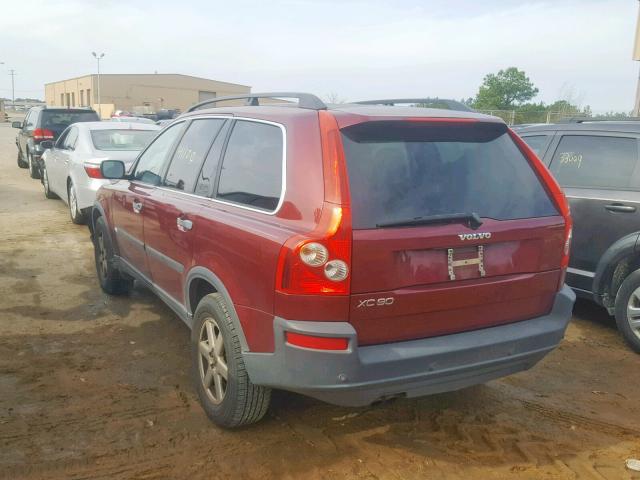 YV4CY592861298630 - 2006 VOLVO XC90 MAROON photo 3