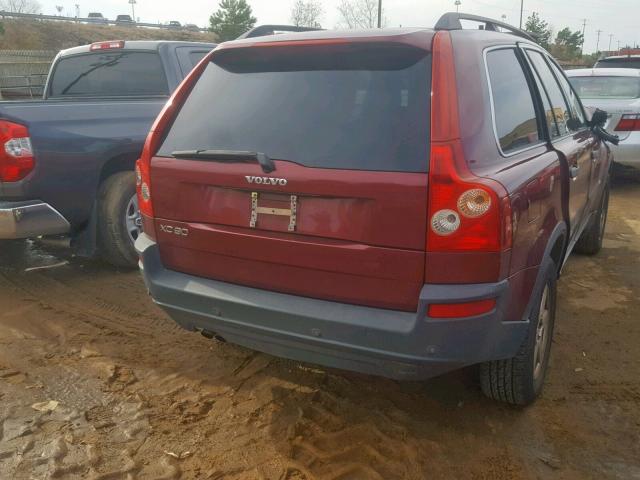 YV4CY592861298630 - 2006 VOLVO XC90 MAROON photo 4