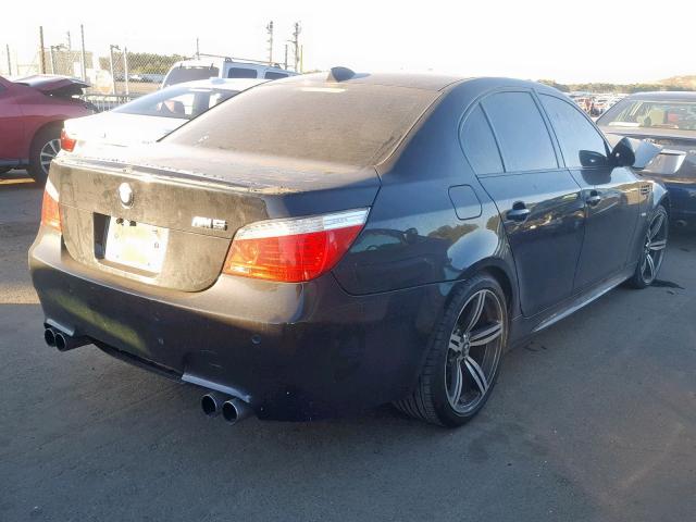 WBSNB935X8CX10019 - 2008 BMW M5 BLACK photo 4