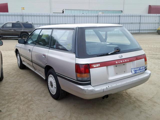 1F2BJ63C9LH943154 - 1990 SUBARU LEGACY L GRAY photo 3