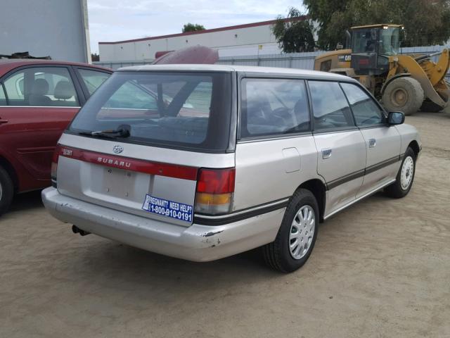 1F2BJ63C9LH943154 - 1990 SUBARU LEGACY L GRAY photo 4