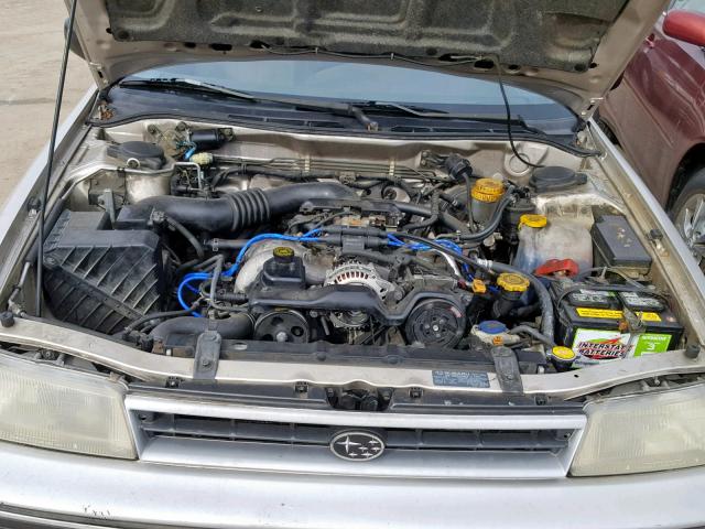 1F2BJ63C9LH943154 - 1990 SUBARU LEGACY L GRAY photo 7