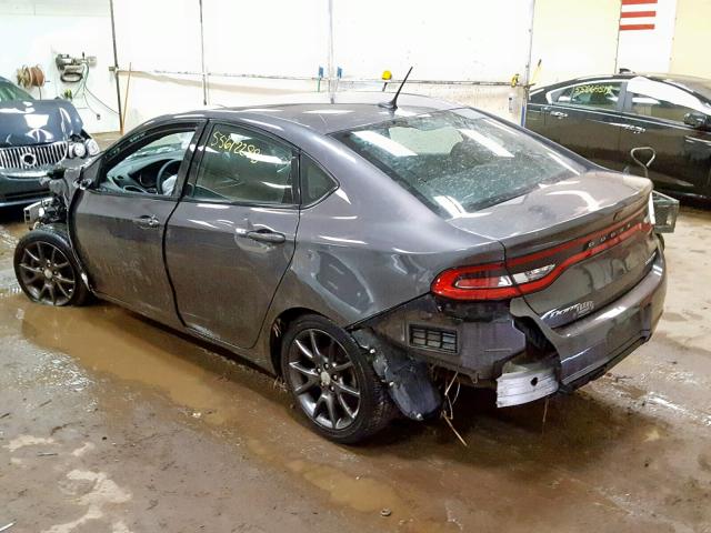 1C3CDFBB1FD278608 - 2015 DODGE DART SXT GRAY photo 3