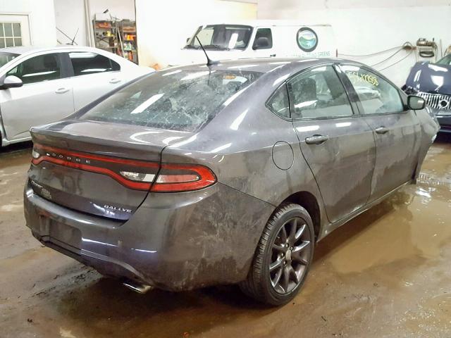 1C3CDFBB1FD278608 - 2015 DODGE DART SXT GRAY photo 4