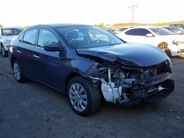3N1AB7APXEY253202 - 2014 NISSAN SENTRA S GRAY photo 1