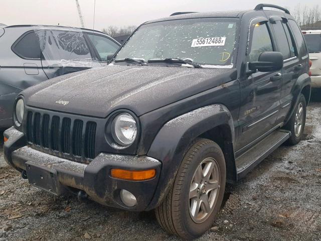 1J8GL58K03W568994 - 2003 JEEP LIBERTY LI BLACK photo 2