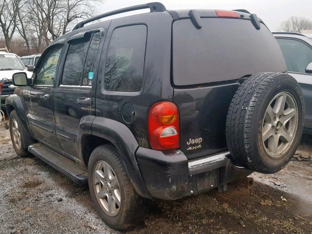 1J8GL58K03W568994 - 2003 JEEP LIBERTY LI BLACK photo 3