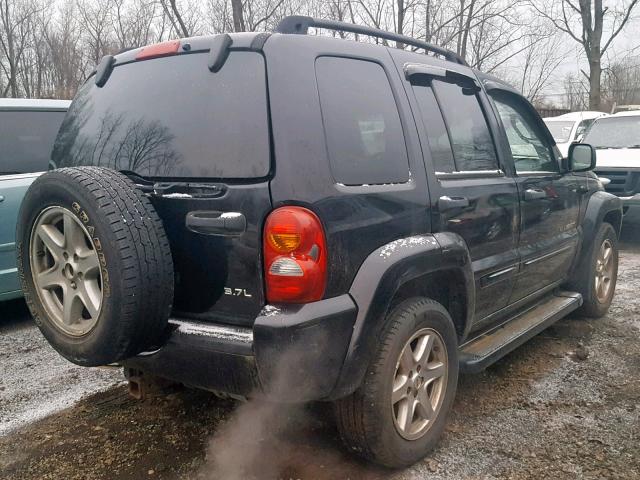 1J8GL58K03W568994 - 2003 JEEP LIBERTY LI BLACK photo 4