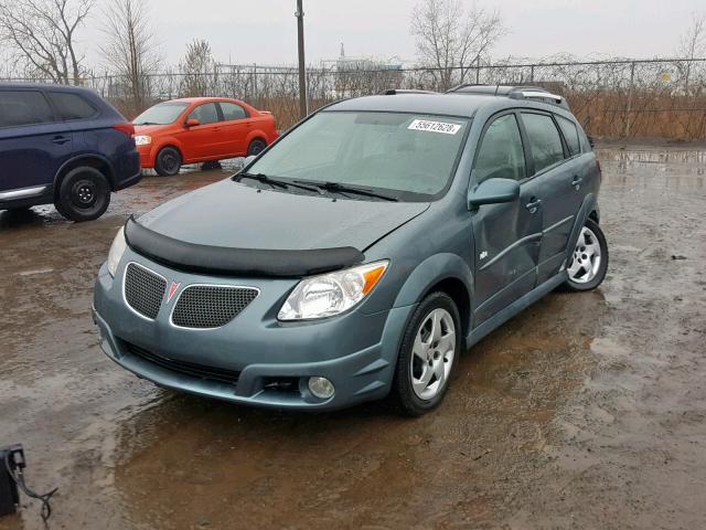 5Y2SL65838Z421946 - 2008 PONTIAC VIBE TEAL photo 2