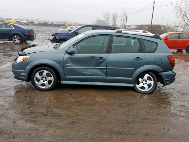 5Y2SL65838Z421946 - 2008 PONTIAC VIBE TEAL photo 9