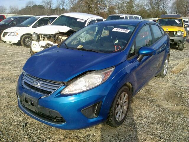 3FADP4BJ9BM116281 - 2011 FORD FIESTA SE BLUE photo 2