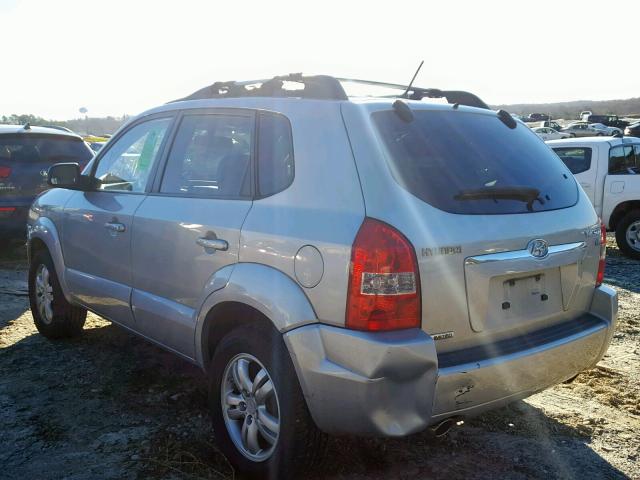 KM8JN12D57U544200 - 2007 HYUNDAI TUCSON SE SILVER photo 3