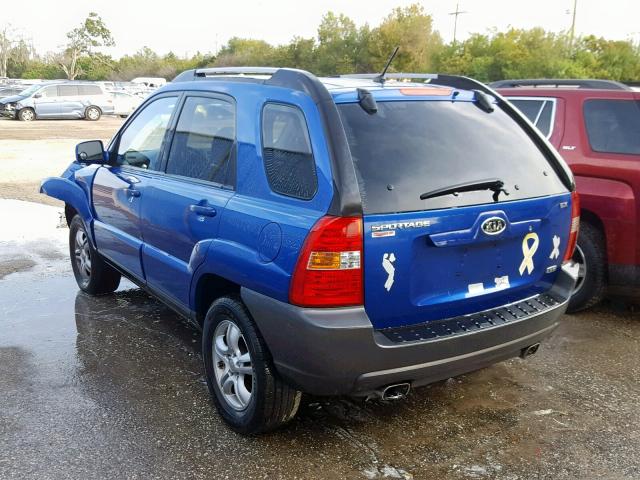 KNDJF723167292972 - 2006 KIA NEW SPORTA BLUE photo 3