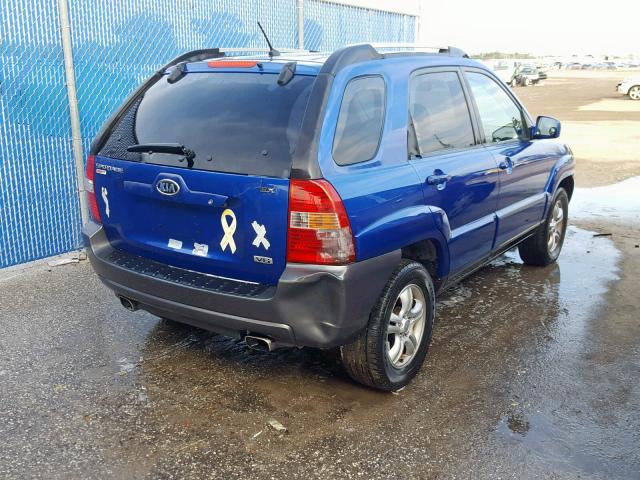 KNDJF723167292972 - 2006 KIA NEW SPORTA BLUE photo 4