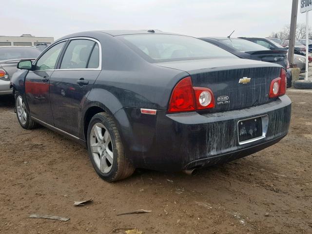 1G1ZH57B594243810 - 2009 CHEVROLET MALIBU 1LT BLACK photo 3