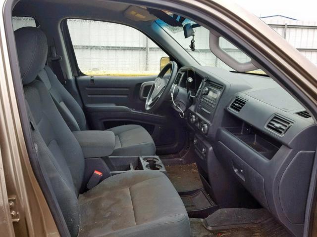 2HJYK16449H503483 - 2009 HONDA RIDGELINE BROWN photo 5