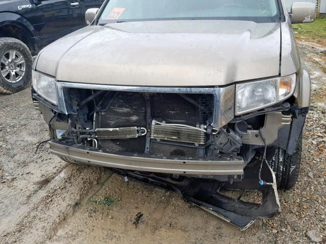 2HJYK16449H503483 - 2009 HONDA RIDGELINE BROWN photo 9