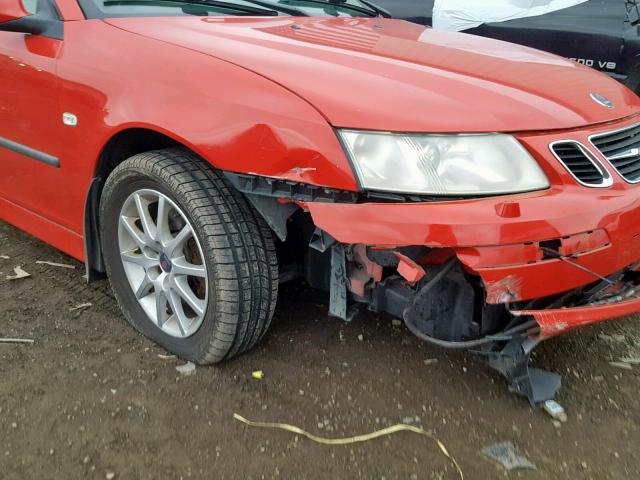 YS3FD79Y246011058 - 2004 SAAB 9-3 ARC RED photo 9