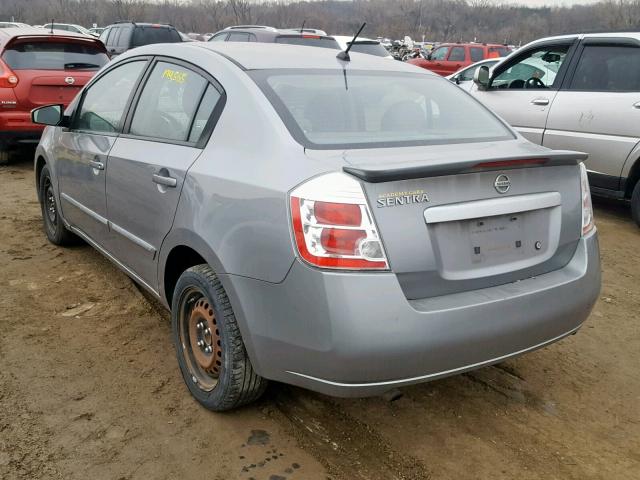 3N1AB6AP1BL664796 - 2011 NISSAN SENTRA 2.0 GRAY photo 3