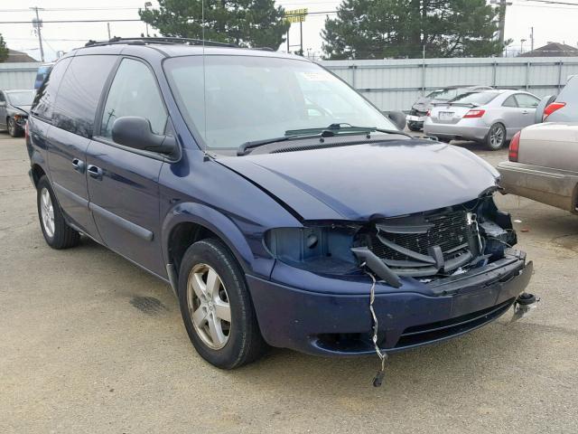 1D4GP45R86B502005 - 2006 DODGE CARAVAN SX BLUE photo 1