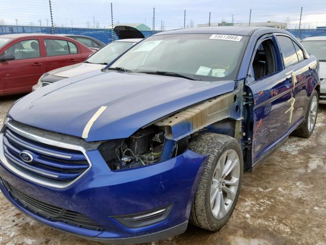 1FAHP2H89DG119883 - 2013 FORD TAURUS SEL BLUE photo 2