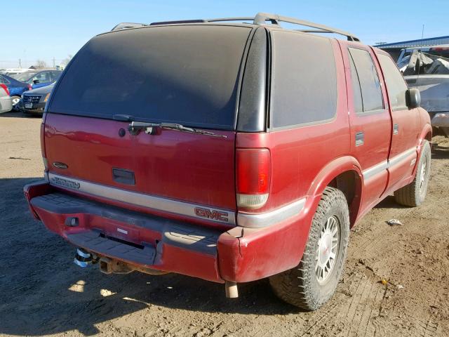 1GKDT13W6Y2320331 - 2000 GMC JIMMY / EN RED photo 4