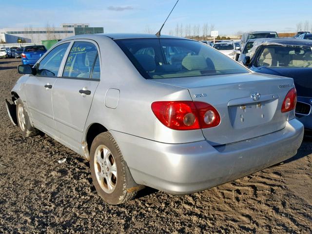 2T1BR32E08C882717 - 2008 TOYOTA COROLLA CE SILVER photo 3