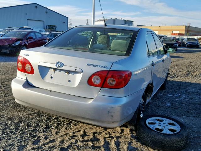 2T1BR32E08C882717 - 2008 TOYOTA COROLLA CE SILVER photo 4