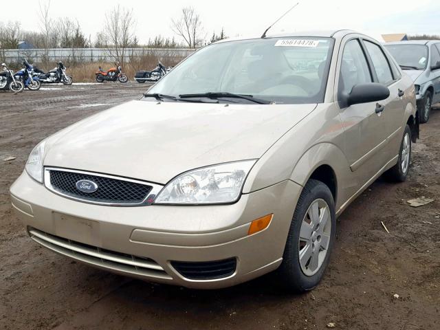 1FAFP34N07W193292 - 2007 FORD FOCUS ZX4 BEIGE photo 2