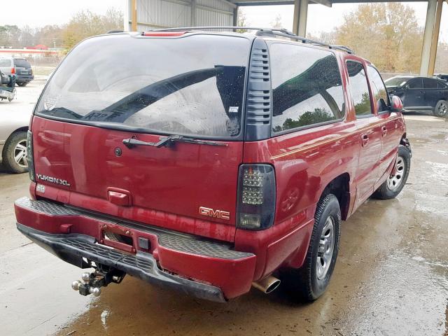 1GKFK66U24J177297 - 2004 GMC YUKON XL D BURGUNDY photo 4