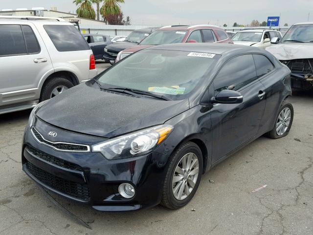 KNAFX6A8XG5658934 - 2016 KIA FORTE EX BLACK photo 2