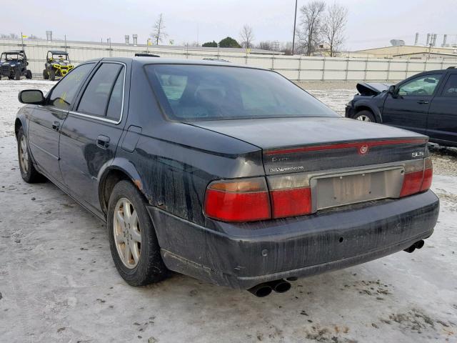 1G6KS54YX2U147845 - 2002 CADILLAC SEVILLE SL BLACK photo 3