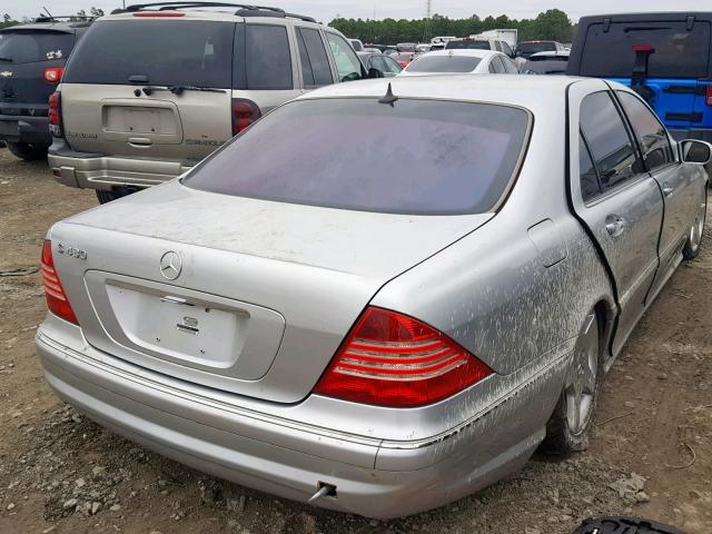 WDBNG70J13A351340 - 2003 MERCEDES-BENZ S 430 GRAY photo 4