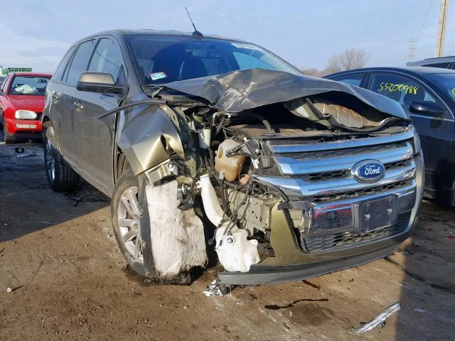 2FMDK3JC9DBC69975 - 2013 FORD EDGE SEL GREEN photo 1